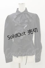 Sheglit / ビショップスリーブジャボブラウス L ブラック H-25-11-04-069-EL-BL-KB-ZH