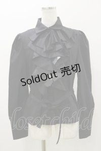 Sheglit / ビショップスリーブジャボブラウス L ブラック H-25-11-04-069-EL-BL-KB-ZH