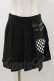 画像1: DARK IN LOVE / Punk black white check heart pleated skirt M ブラック H-25-11-04-072-PU-SK-KB-ZH (1)