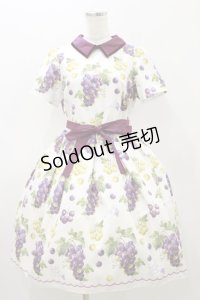 Emily Temple cute / Lady Grapesワンピース  オフホワイト H-25-11-04-075-ET-OP-KB-ZH