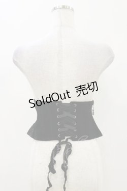 画像2: PUNK RAVE / HIDDEN DESIRE CORSET XS-S ブラック H-25-11-04-006-PU-ZA-KB-ZH