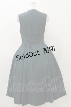 画像2: Sheglit / "Lancelot"ジャンパースカート  ダークグリーン H-25-11-04-076-EL-OP-KB-ZH