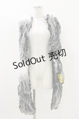 PUNK RAVE / YETI HOOD SCARFフード付きマフラー  黒×白 H-25-11-04-007-PU-ZA-KB-ZH