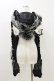 画像2: PUNK RAVE / YETI HOOD SCARFフード付きマフラー  黒×白 H-25-11-04-007-PU-ZA-KB-ZH (2)