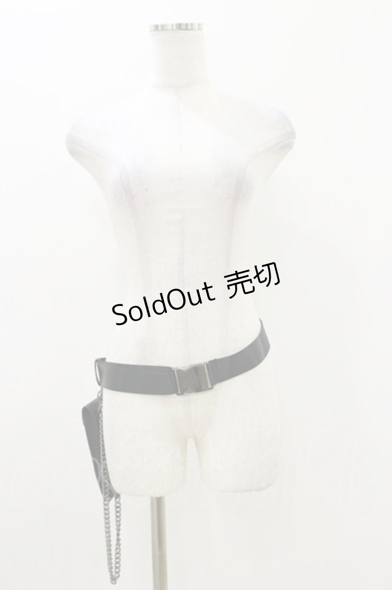 画像1: KILL STAR / Distortion Clouds Belt XL ブラック H-25-11-04-010-SL-ZA-KB-ZH (1)