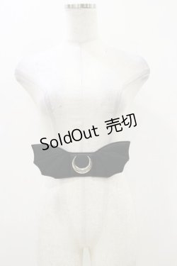 画像1: Restyle / MOON BAT WINGS BELT S ブラック H-25-11-04-020-GO-ZA-KB-ZH