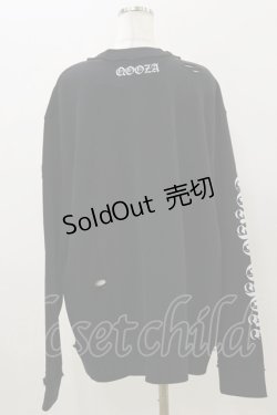 画像2: QOOZA / 東京喰種×QOOZA金木研 ダメージスウェット  ブラック H-25-11-04-039-PU-TO-KB-ZH