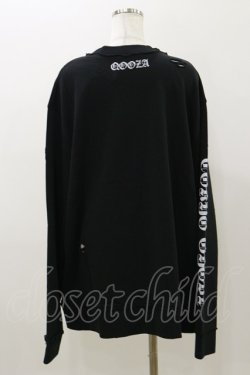 画像2: QOOZA / 東京喰種×QOOZA金木研 ダメージスウェット  ブラック H-25-11-04-041-PU-TO-KB-ZH