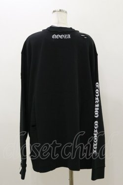 画像2: QOOZA / 東京喰種×QOOZA金木研 ダメージスウェット  ブラック H-25-11-04-042-PU-TO-KB-ZH