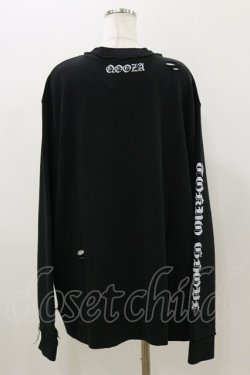 画像2: QOOZA / 東京喰種×QOOZA金木研 ダメージスウェット  ブラック H-25-11-04-044-PU-TO-KB-ZH