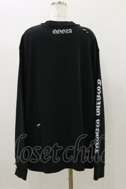 画像2: QOOZA / 東京喰種×QOOZA金木研 ダメージスウェット  ブラック H-25-11-04-045-PU-TO-KB-ZH