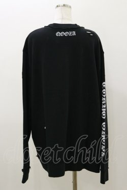 画像2: QOOZA / 東京喰種×QOOZA金木研 ダメージスウェット  ブラック H-25-11-04-047-PU-TO-KB-ZH