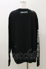 画像2: QOOZA / 東京喰種×QOOZA金木研 ダメージスウェット  ブラック H-25-11-04-049-PU-TO-KB-ZH (2)