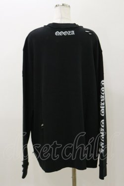 画像2: QOOZA / 東京喰種×QOOZA金木研 ダメージスウェット  ブラック H-25-11-04-049-PU-TO-KB-ZH