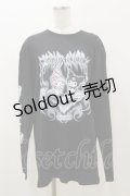QOOZA / マイメロディ＆クロミコラボ L/S TEE  ブラック H-25-11-04-051-PU-TO-KB-ZH