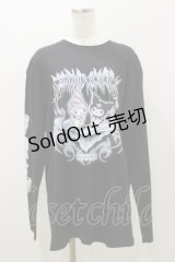 QOOZA / マイメロディ＆クロミコラボ L/S TEE  ブラック H-25-11-04-051-PU-TO-KB-ZH