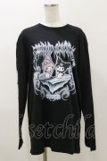 QOOZA / マイメロディ＆クロミコラボ L/S TEE  ブラック H-25-11-04-052-PU-TO-KB-ZH