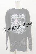 QOOZA / マイメロディ＆クロミコラボ L/S TEE  ブラック H-25-11-04-052-PU-TO-KB-ZH