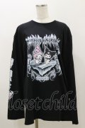 QOOZA / マイメロディ＆クロミコラボ L/S TEE  ブラック H-25-11-04-053-PU-TO-KB-ZH