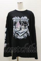 QOOZA / マイメロディ＆クロミコラボ L/S TEE  ブラック H-25-11-04-053-PU-TO-KB-ZH