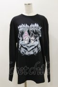 QOOZA / マイメロディ＆クロミコラボ L/S TEE  ブラック H-25-11-04-054-PU-TO-KB-ZH