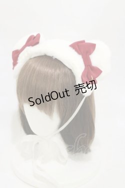 画像1: BABY,THE STARS SHINE BRIGHT / くみゃちゃんファーヘッドドレス  オフ H-25-11-05-001-BA-AC-NS-ZH