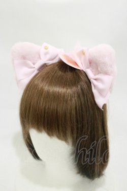 画像1: BABY,THE STARS SHINE BRIGHT / ねこみみファークリップ  ピンク/ピンク H-25-11-05-009-BA-AC-NS-ZH