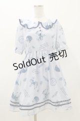 Fi.n.t / シフォンフリルワンピース Free サックス H-25-11-05-052-CA-OP-NS-ZH