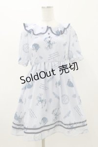 Fi.n.t / シフォンフリルワンピース Free サックス H-25-11-05-052-CA-OP-NS-ZH