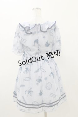 画像2: Fi.n.t / シフォンフリルワンピース Free サックス H-25-11-05-052-CA-OP-NS-ZH