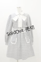 Ank Rouge / ポケットフリルワンピース M グレー H-25-11-05-058-CA-OP-NS-ZH