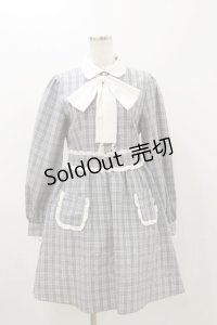 Ank Rouge / ポケットフリルワンピース M グレー H-25-11-05-058-CA-OP-NS-ZH