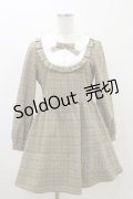 evelyn / チェックリボンワンピース Free ブラウン H-25-11-05-062-LO-OP-NS-ZH