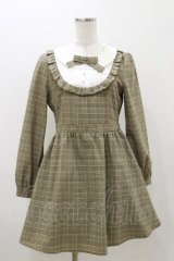 evelyn / チェックリボンワンピース Free ブラウン H-25-11-05-062-LO-OP-NS-ZH