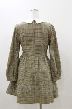 画像2: evelyn / チェックリボンワンピース Free ブラウン H-25-11-05-062-LO-OP-NS-ZH