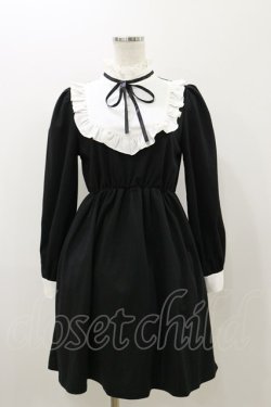 画像1: Ank Rouge / ヨーク切替カットワンピース M ブラック H-25-11-05-063-CA-OP-NS-ZH