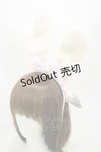 BABY,THE STARS SHINE BRIGHT / うさみみファーカチューシャ  オフ/ピンク H-25-11-05-011-BA-AC-NS-ZH