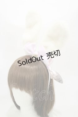 画像1: BABY,THE STARS SHINE BRIGHT / うさみみファーカチューシャ  オフ/ピンク H-25-11-05-011-BA-AC-NS-ZH