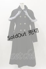 axes femme POETIQUE / ファーデザインケープ付コート M ブラック H-25-11-05-065-AX-OP-NS-ZH