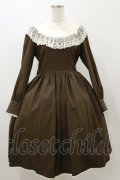 Innocent World / ラウンドネックローズレースドレス M ショコラ H-25-11-05-072-IW-OP-NS-ZH