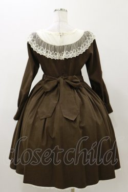 画像2: Innocent World / ラウンドネックローズレースドレス M ショコラ H-25-11-05-072-IW-OP-NS-ZH