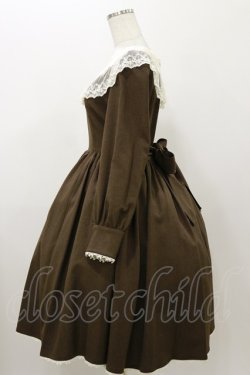 画像3: Innocent World / ラウンドネックローズレースドレス M ショコラ H-25-11-05-072-IW-OP-NS-ZH