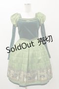 Secret Honey / 図書館ワンピース(美女と野獣ver) Free グリーン H-25-11-05-074-CA-OP-NS-ZH