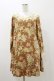 画像1: Fi.n.t / 花柄ワンピース Free Brown H-25-11-05-076-CA-OP-NS-ZH (1)