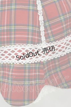 画像4: BABY,THE STARS SHINE BRIGHT / タータンチェック裾スカラップジャンパースカート Free エンジ H-25-11-05-077-BA-OP-NS-ZH