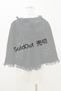 画像2: Jamie エーエヌケー / スピンドルうさみみケープ M ブラック H-25-11-05-013-LO-JA-NS-ZH