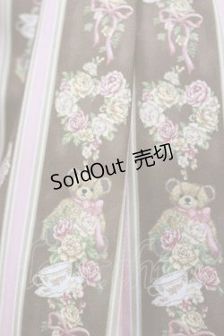 画像4: axes femme kawaii / RosyBear柄ジャンパースカート M ブラウン H-25-11-05-081-AX-OP-NS-ZH