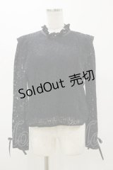 An MILLE / レースブラウス Free ブラック H-25-11-05-014-EL-BL-NS-ZH