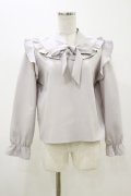 evelyn / リボンブラウス Free グレー H-25-11-05-016-LO-BL-NS-ZH