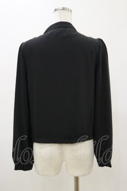 画像2: An MILLE / リボンブラウス Free ブラック H-25-11-05-017-EL-BL-NS-ZH